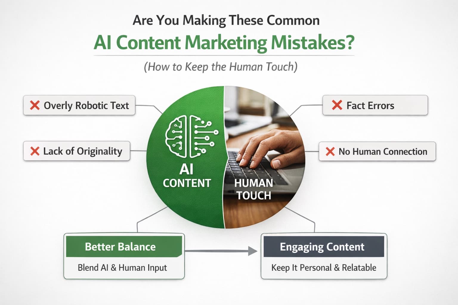 Are You Making These Common AI Content Marketing Mistakes? (How to Keep the Human Touch)